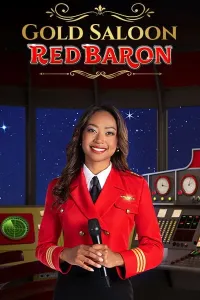 gold saloon red baron logo